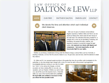 Tablet Screenshot of daltonandlew.com